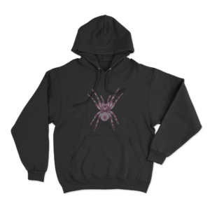 Crimson Spider Hoodie Black