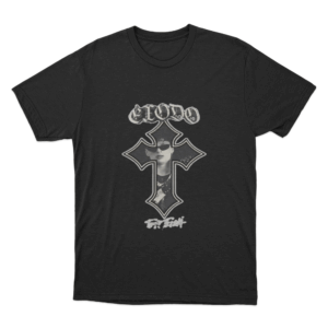 Gothic Cross T Shirt Black