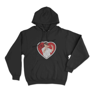 Heart Peso Hoodie Black