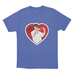 Heart Peso T Shirt Blue